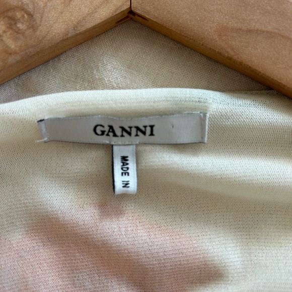 Ganni Tilden Mesh Wrap Top - Picture 6 of 7